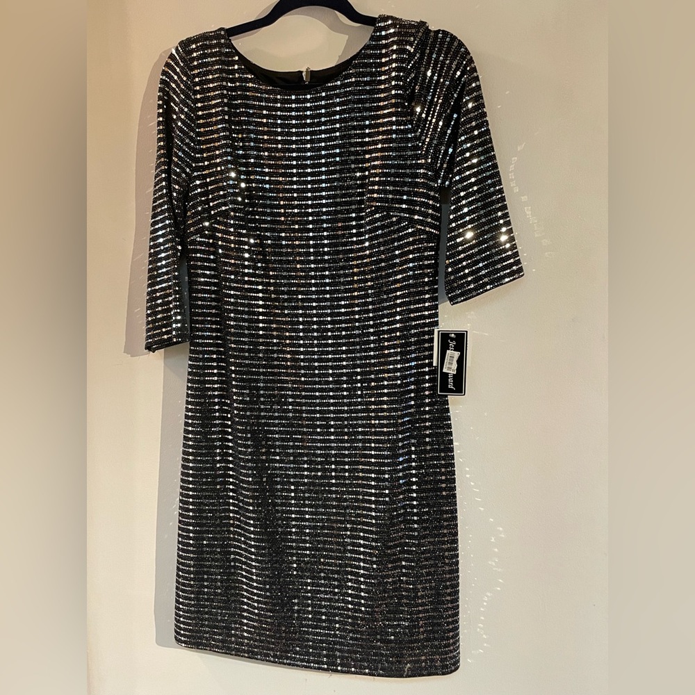 Black bling dress size 6 NWT Jessica Howard